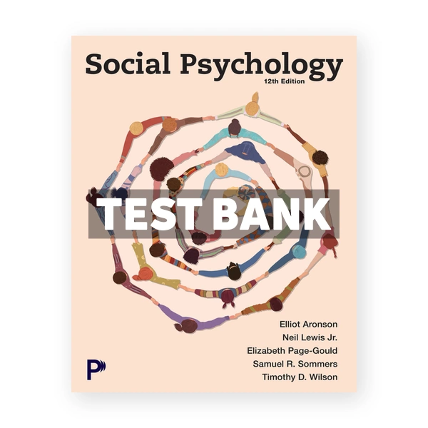 Social Psychology 12th edition Aronson Test Bank