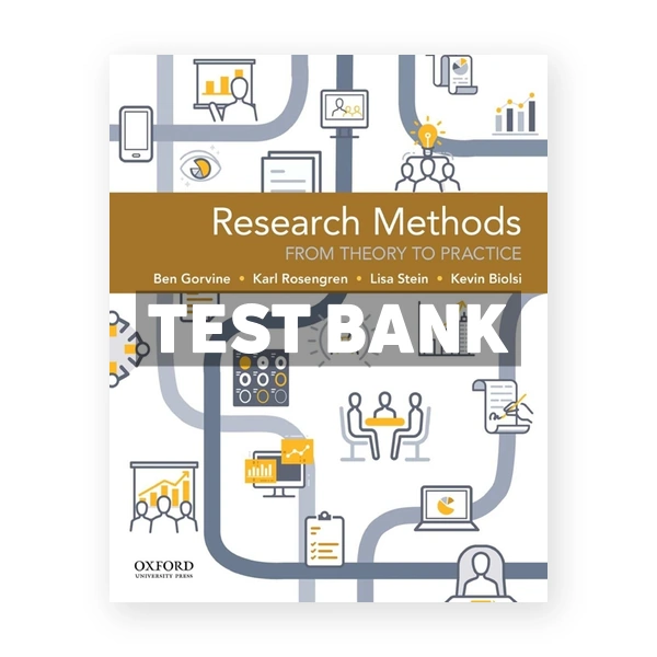 Research Methods From Theory to Practice 1st edition Gorvine Test Bank
