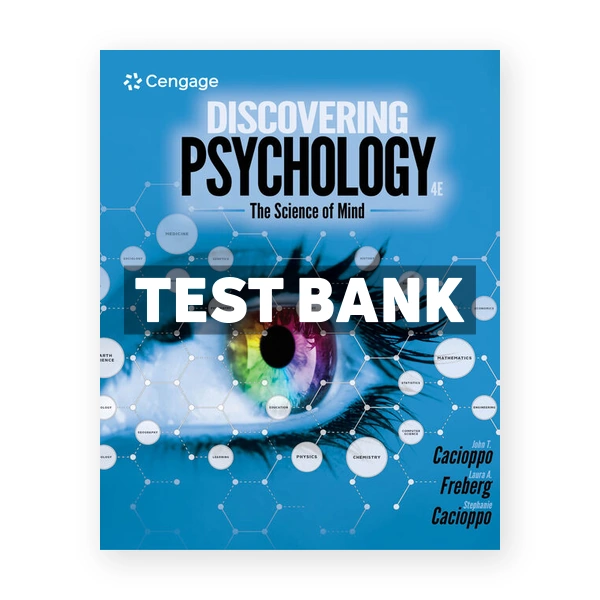 Discovering Psychology 4th edition Cacioppo Test Bank