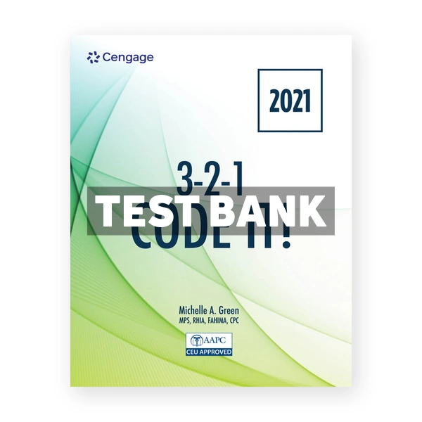 3 2 1 Code It 2021 9th edition Green Test Bank