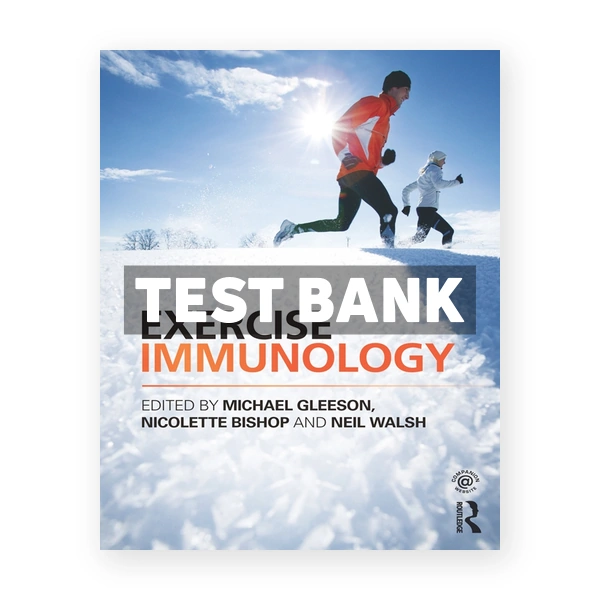 Exercise Immunology 1st edition Author Test Bank