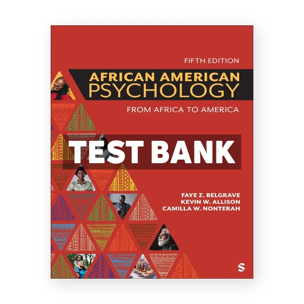 African American Psychology 5th edition Belgrave Test Bank