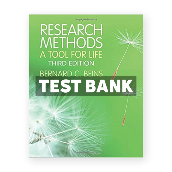 Research Methods A Tool for Life 3rd edition Beins Test Bank