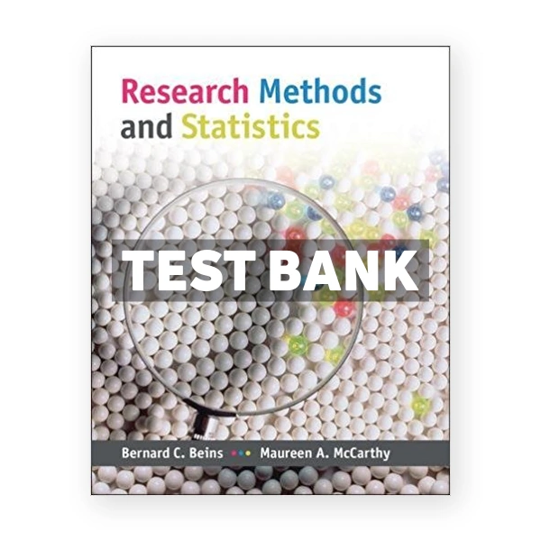Research Methods and Statistics 1st edition Beins Test Bank