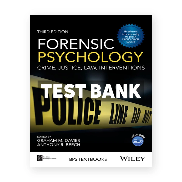 Forensic Psychology 3rd edition Davies Test Bank