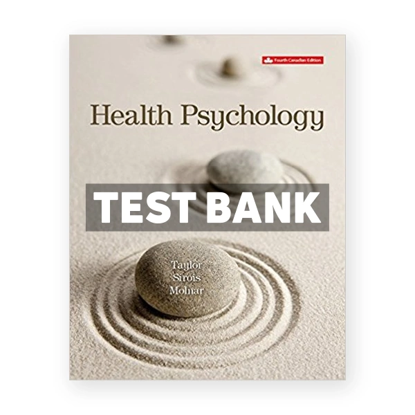 Health Psychology (Canadian) 4th edition Taylor Test Bank