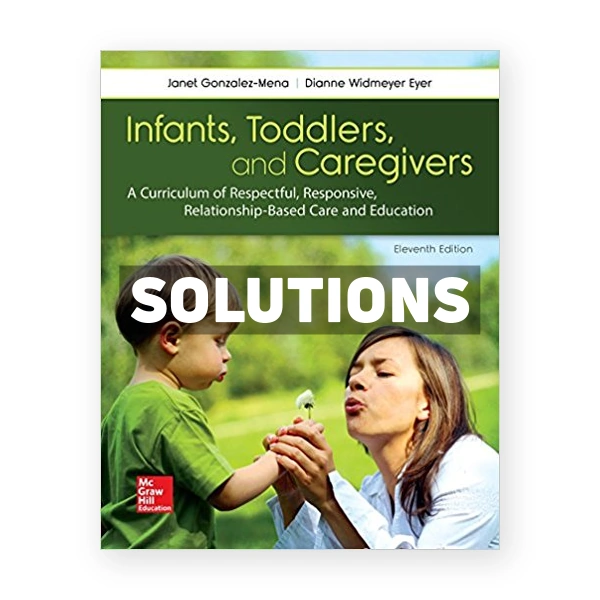 Infants Toddlers and Caregivers A Curriculum of Respectful Responsive Relationship Based Care and Education 11th edition Gonzalez Mena Solutions Manual