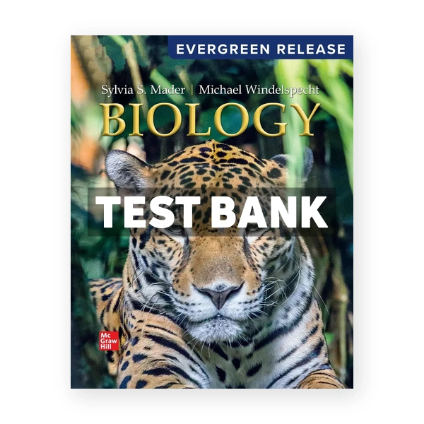 Biology 2024 Release 1st edition Mader Test Bank