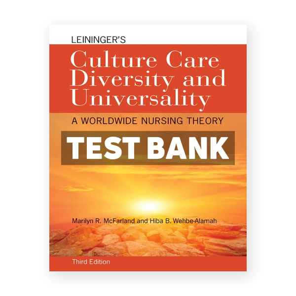 Leiningers Culture Care Diversity and Universality 3rd edition McFarland Test Bank
