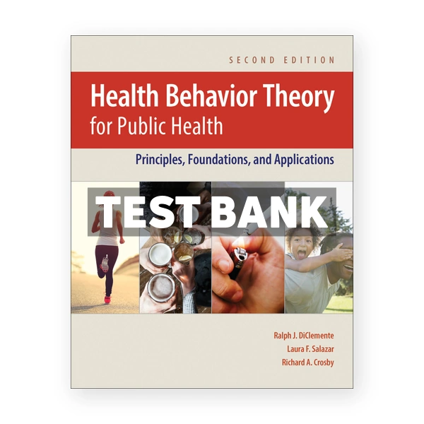 Health Behavior Theory for Public Health 2nd edition DiClemente Test Bank