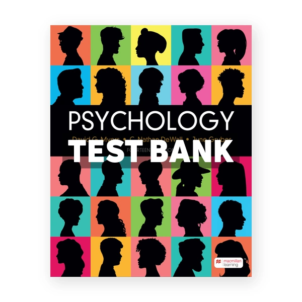 Psychology 14th edition Myers Test Bank