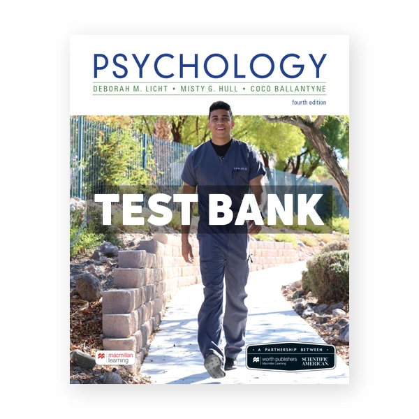 Scientific American - Psychology 4th edition Licht Test Bank