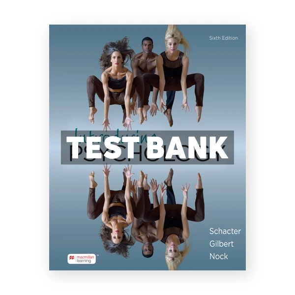 Introducing Psychology 6th edition Schacter Test Bank