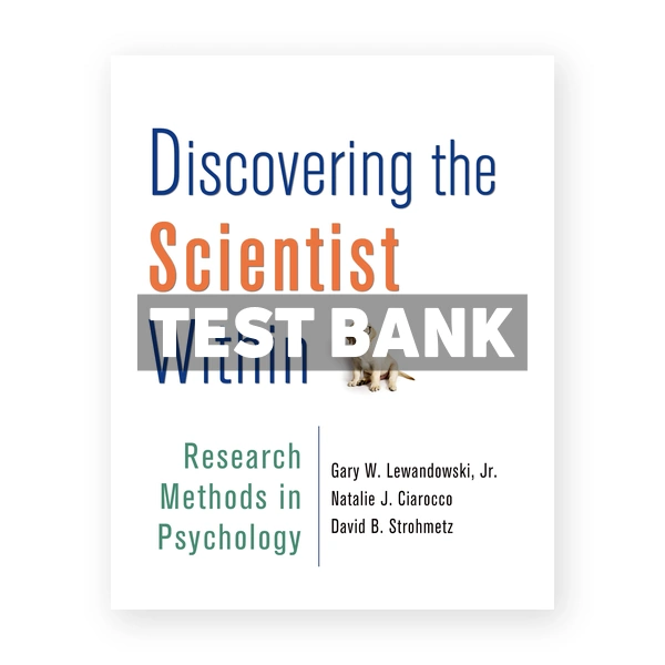 Discovering the Scientist Within Research Methods in Psychology 1st edition Lewandowski Test Bank