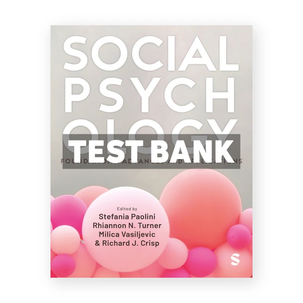Social Psychology 1st edition Paolini Test Bank