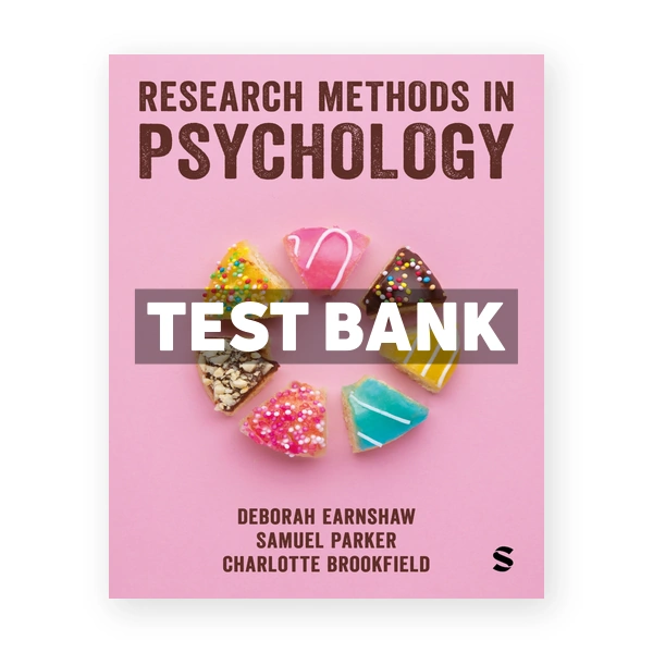 Research Methods in Psychology 1st edition Earnshaw Test Bank