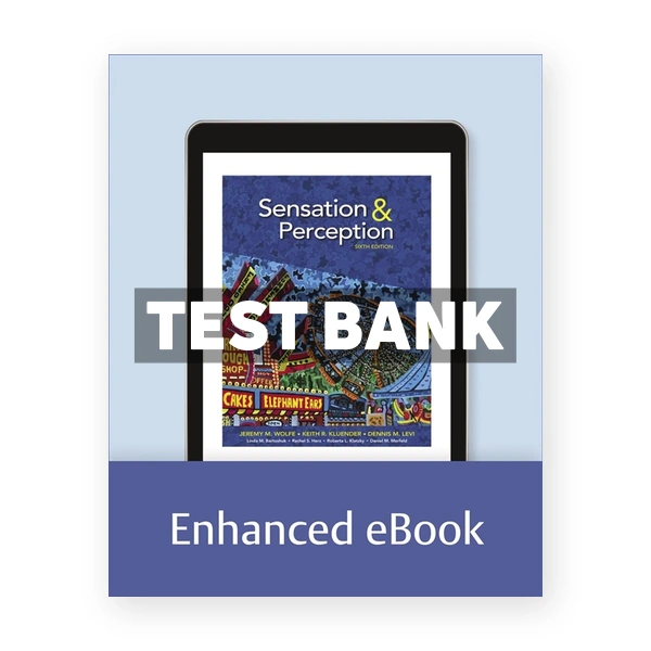 Sensation and Perception 6th edition Wolfe Test Bank