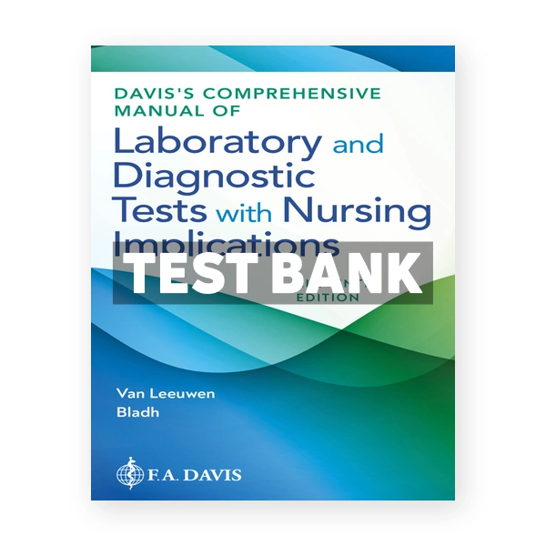 Davis's Comprehensive Manual of Laboratory and Diagnostic Tests With Nursing Implications 11th edition Leeuwen Test Bank